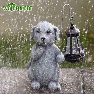 Qeeman Solar Garden Statues - Unique Outdoor Decor Gift