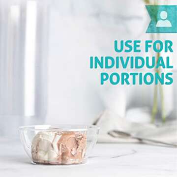 Elegant 6 oz Plastic Dessert Bowls - Pack of 20