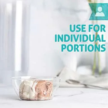 Elegant 6 oz Plastic Dessert Bowls - Pack of 20