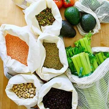 Eco-Friendly Reusable Produce Bags with Swaddle Sheet