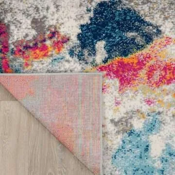 Rugshop Sky Collection Modern Abstract Area Rug 5x7 Multi