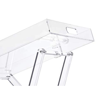 Acrylic Folding Tray Table - Stylish & Modern Side Table