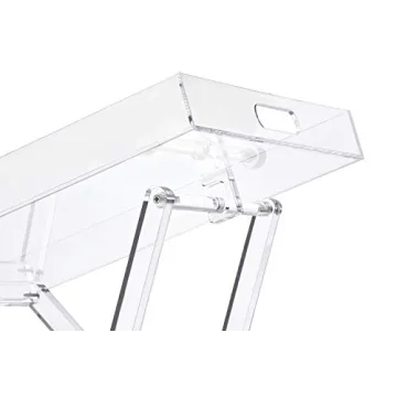 Acrylic Folding Tray Table - Stylish & Modern Side Table