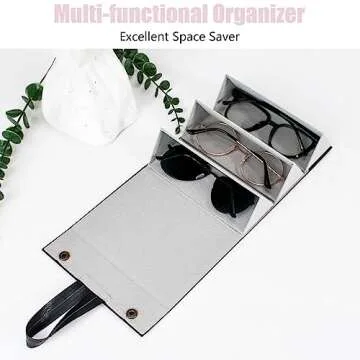 VACONICO Sunglasses Travel Case Organizer for Stylish Protection
