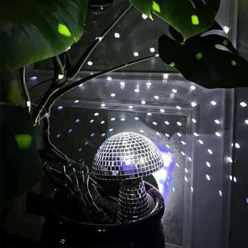 Unique Mushroom Disco Ball - Perfect for Parties & Home Decor