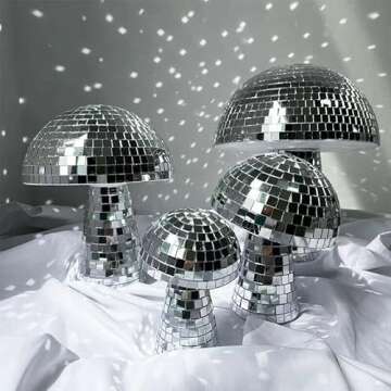 Unique Mushroom Disco Ball - Perfect for Parties & Home Decor