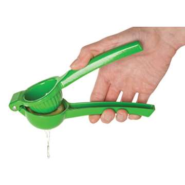 HIC Lime and Citrus Squeezer in Green for Effortless Juice Extraction