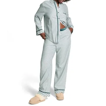 Luxurious Victoria's Secret PINK Flannel Pajama Set for Cozy Nights