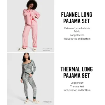 Victoria's Secret PINK Flannel Pajama Set for Women