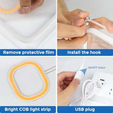 Bright COB LED Open Sign for Business - Energy Efficient