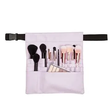 Glamlily Makeup Brush Belt - 22 Pockets in Stylish Purple
