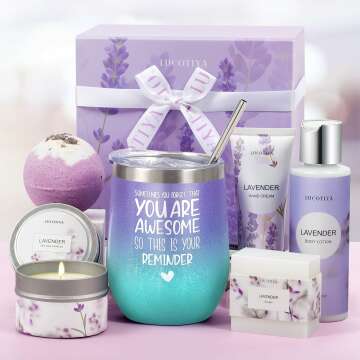 Lavender Spa Gift Baskets for Women
