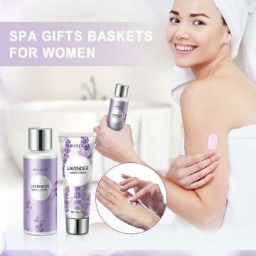 Lavender Spa Gift Baskets for Women
