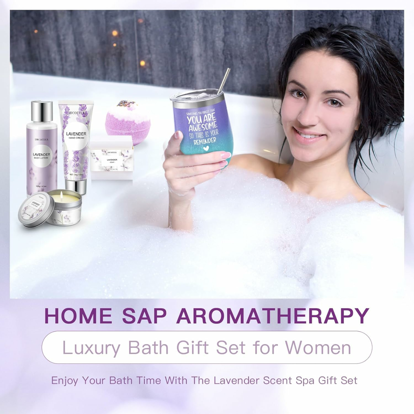 Lavender Spa Gift Baskets for Women