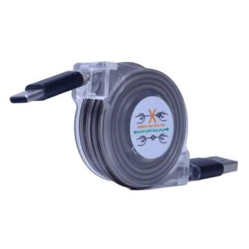 Retractable BoxWave Cable for Skyroam Solis Hotspot