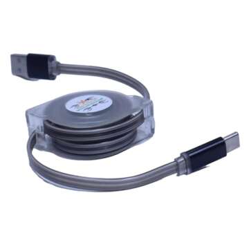 Retractable BoxWave Cable for Skyroam Solis Hotspot