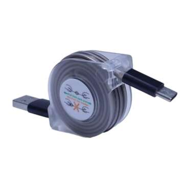 Retractable BoxWave Cable for Skyroam Solis Hotspot