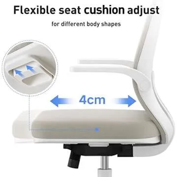 Hbada Adjustable Task Chair for Home and Office Comfort