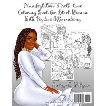 I Am: Manifestation & Self Love Coloring Book for Black Women: With Positive Affirmations to Manifes...
