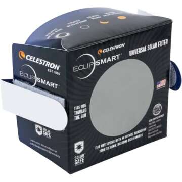 Celestron EclipSmart Solar Filter for Telescopes and Cameras