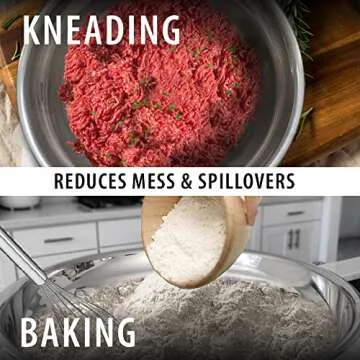 Oversized All-Purpose Stainless Steel Bowl for Home & Commercial, 16 Qt, 15 L, Made in Korea, Premium Stainless Steel, No Dulling & Rusting, For Prepping, Baking, Mixing, Marinating & Brining Kimchi