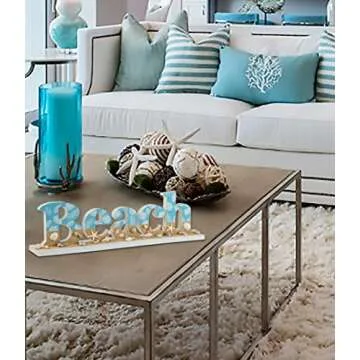 SAILINGSTORY Beach Sign Coastal Decor Beach Decoration for Home Nautical Decor