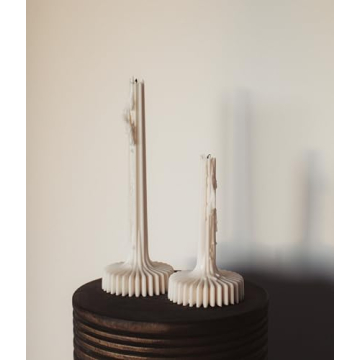 LAWA Set of 2 Elegant Soy Wax Vase Candles - Perfect Housewarming Gift