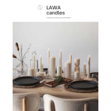 LAWA Elegant Soy Wax Vase Candles Housewarming Gift