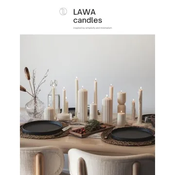 LAWA Elegant Soy Wax Vase Candles Housewarming Gift