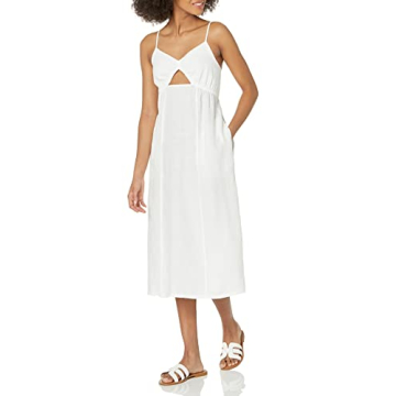 The Drop Women's Maci Strappy Midi Dress in White