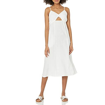 The Drop Women's Maci Strappy Midi Dress in White