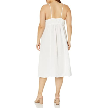 The Drop Women's Maci Strappy Midi Dress in White