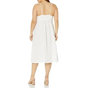 The Drop Women's Maci Strappy Midi Dress in White