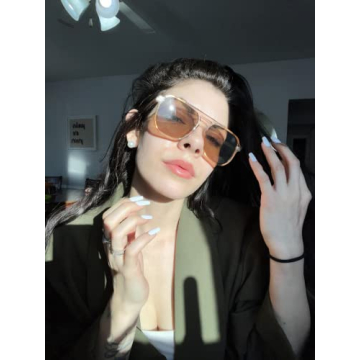 Stylish FEISEDY Retro Aviator Sunglasses for Sun Protection