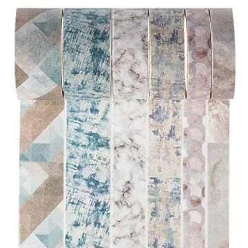 YUBBAEX Plaid Washi Tape Set for Creative Projects