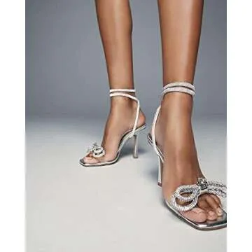 Richealnana Women's Sparkly Rhinestones Party Sandals