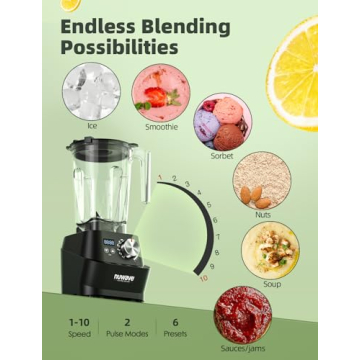 Nuwave Infinity Blender - 2.5HP Smoothie Power and Durability