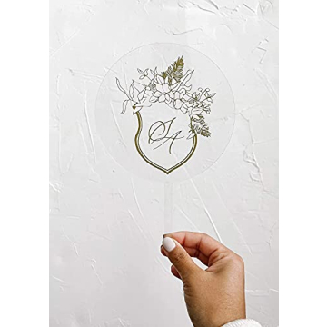 UNIQOOO Acrylic Cake Toppers for Elegant Celebrations