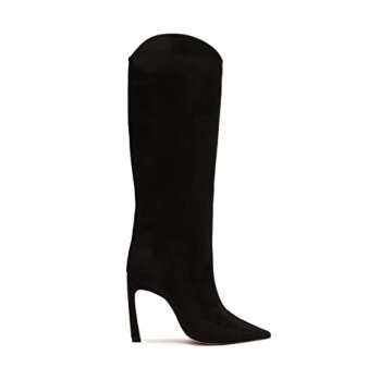 SCHUTZ Women's Maryana Sculpt Boots - Elegant Black Heels for Fashion-Forward Women