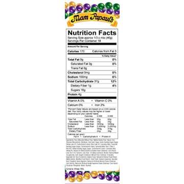 Mam Papaul's Mardi Gras King Cake Kit with Praline Filling