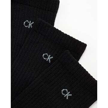 Calvin Klein Women's Athletic Crew Socks - 6 Pack, Size 4-10
