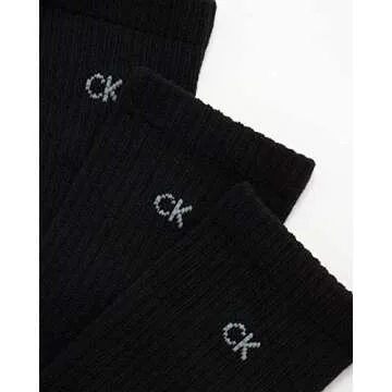 Calvin Klein Women's Athletic Crew Socks - 6 Pack, Size 4-10