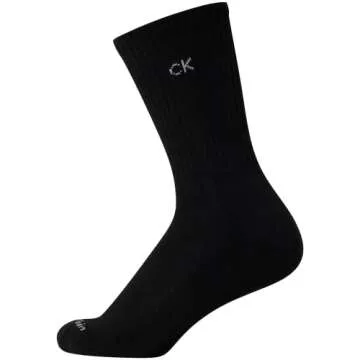 Calvin Klein Women's Athletic Crew Socks - 6 Pack, Size 4-10