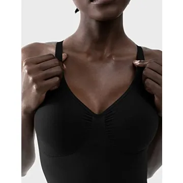PUMIEY Women's Sculpting Bodysuit Tummy Control Butt Lift