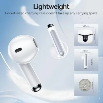 BHNYBWUL Wireless Earbuds with ENC Noise Cancellation and 50H Playback