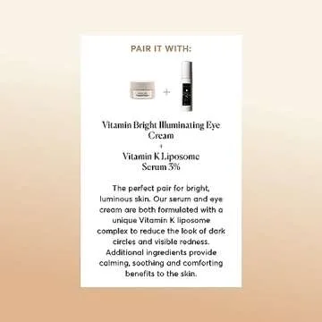Naturium Vitamin Bright Illuminating Eye Cream, Under Eye Repair Cream for Dark Circles, with Vitamin K, Phyto-Complex, & Mineral Pigments, Light/Medium, 0.5 oz