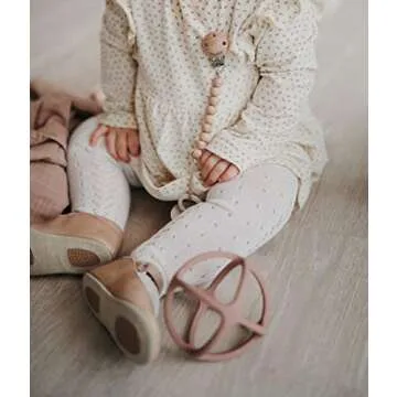 mushie Silicone Baby Teether Ball Toy (Woodchuck)