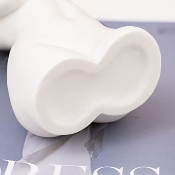 White Ceramic Female Body Vase for Modern Home Decor
