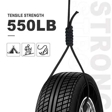 WEREWOLVES 550lb Paracord for Camping & Crafting 100FT