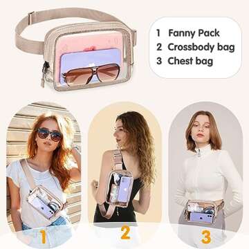 Stylish Clear Fanny Pack for Festivals and Events